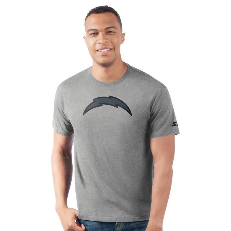 スターター メンズ トップス Tシャツ MensStarter Heather Gray Los Angeles Chargers Prime Time TShirt Chgrey グレー
