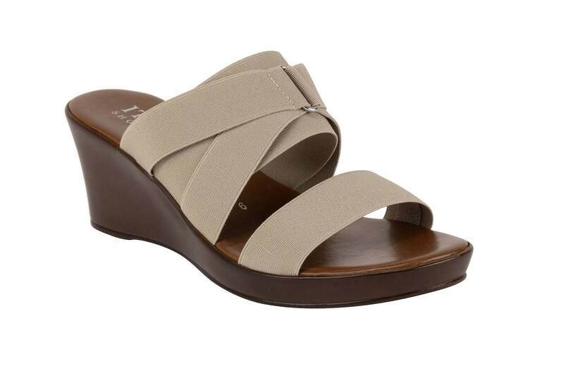 イタリアンシューメーカー レディース シューズ サンダル ヒール Italian Shoemakers Clous Womens Wedge Heel Taupe トープ