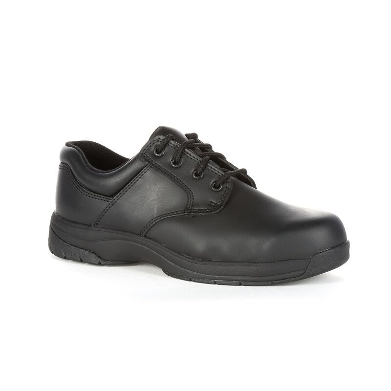 ロッキー メンズ シューズ オックスフォード Rocky SlipStop Mens Wateresistant Utility Shoes Black ブラック