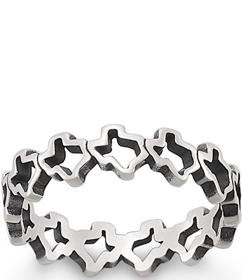 ジェームズ エイヴリー レディース アクセサリー 指輪 James Avery Texas Stacker Band Ring Sterling Silver シルバー