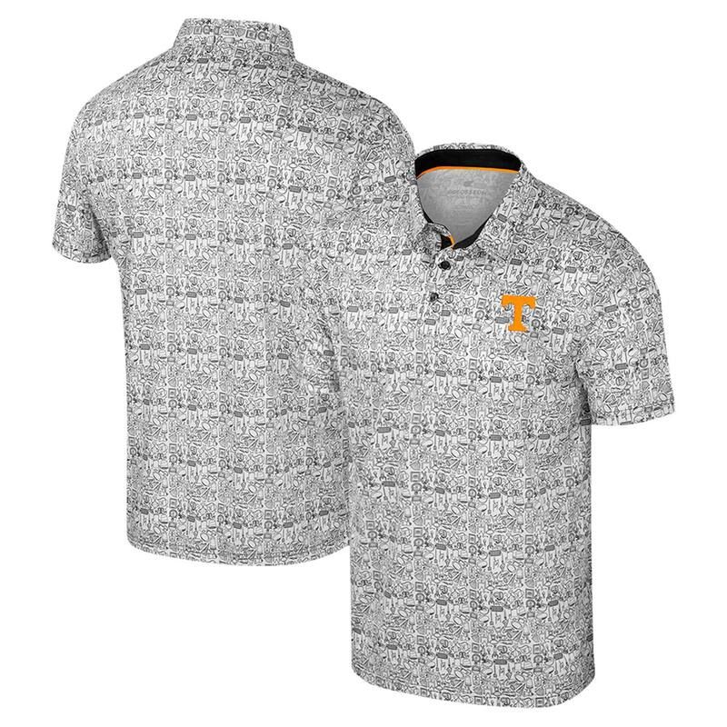 コロシアム メンズ トップス Tシャツ ポロシャツ プリントール Mens Colosseum Whitennessee Volunteers Big Tall Its Time Allover Pr