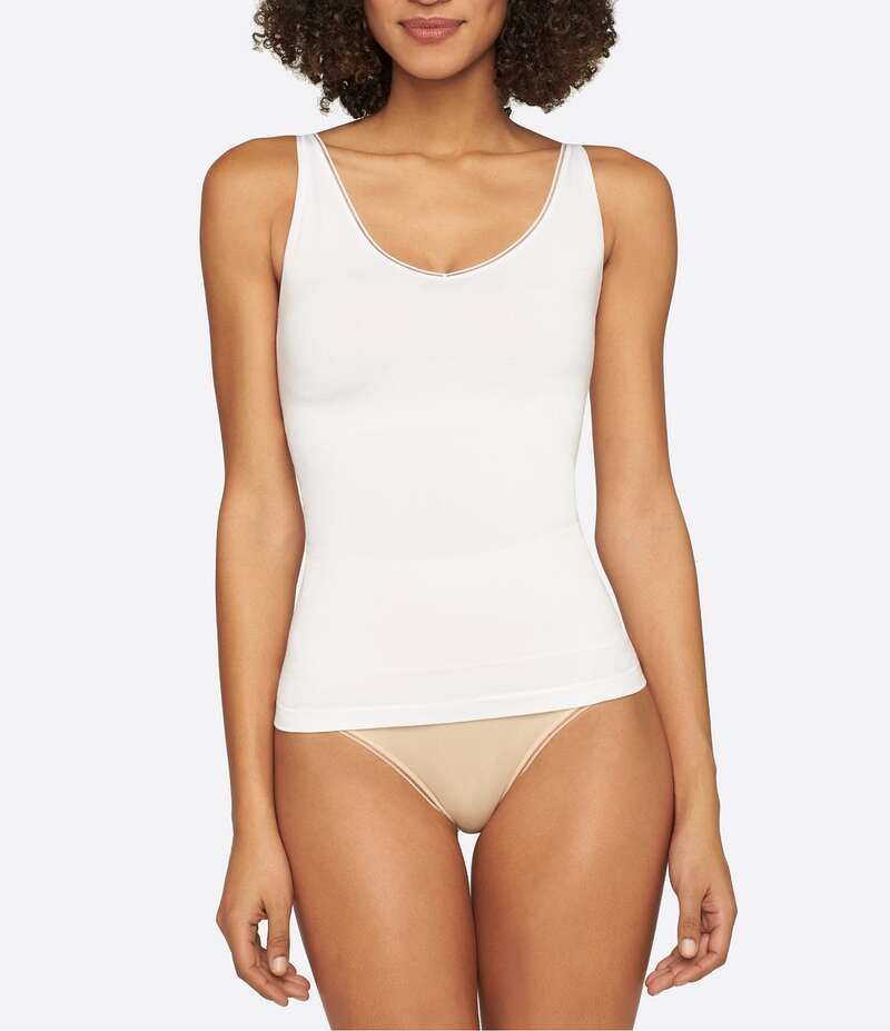 ユーミー レディース トップス シャツ Yummie Seamless Shape 2Way Tank White ホワイト