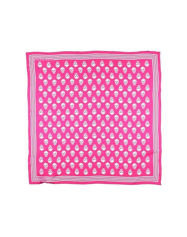 マックイーン メンズ アクセサリー マフラー・ストール・スカーフ マフラースカーフ MCQUEEN Fuchsia フューシャ