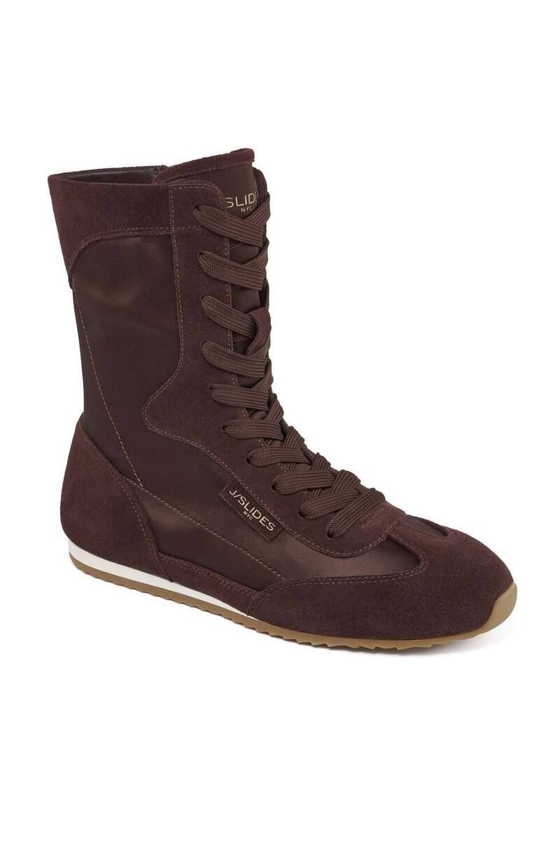 ジェースライズ レディース シューズ スニーカー Jslides Phoenix High Top Sneaker Dark Brown ブラウン