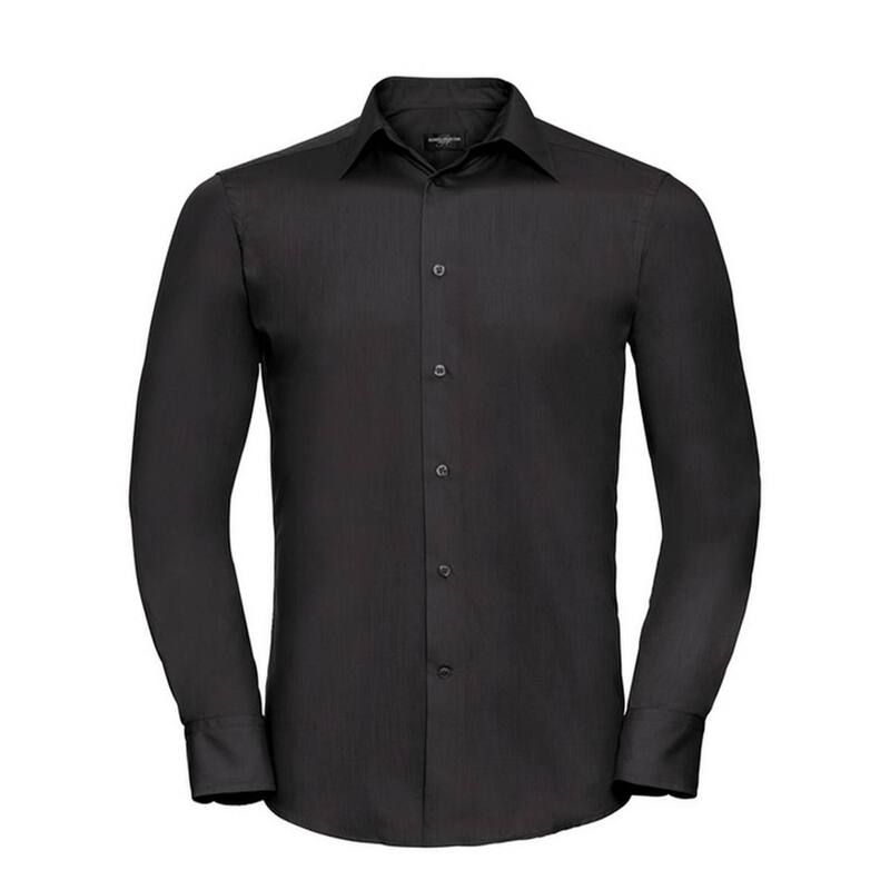 ラッセルアスレチック レディース トップス Tシャツ 長袖 Russell Athletic Russell Collection Mens Poplin Tailored LongSleeved S