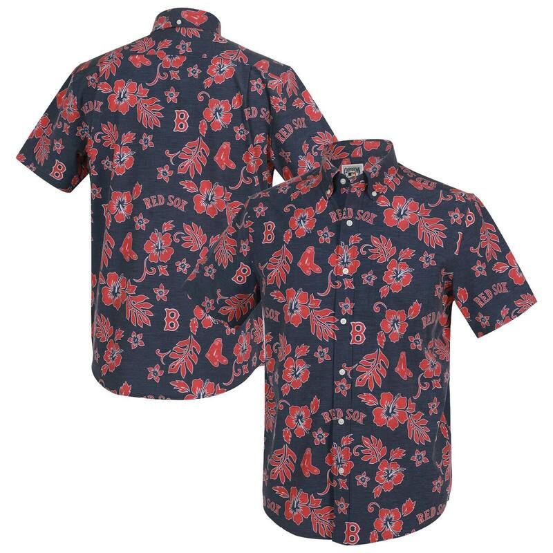 レインスプーナー レディース トップス Tシャツ ダウン Mens Reyn Spooner Navy Boston Red Sox Cooperstown Kekai Performance But 26,100円