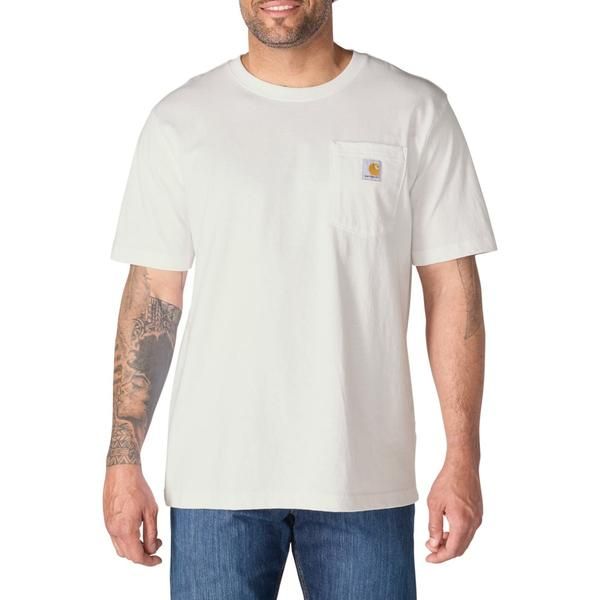 カーハート メンズ トップス Tシャツ リラックスフィットール Carhartt 103296 Big and Tall Relaxed Fit Heavyweight PocketShirt Sho