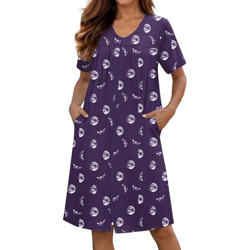 エコアー レディース アンダーウェア ナイトウェア ひざ丈 コート ニット Ekouaer Zipperobes for Women Short Knit Bathrobes Lightweight 9,360円