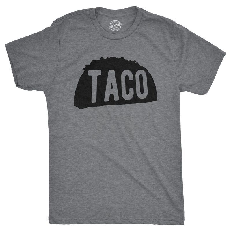 クレイジードッグ Tシャツ メンズ トップス Crazy Dog TShirts Mens Taco T Shirt Funny Taco Tuesday Tee for Guys Dark Heat 6,021円
