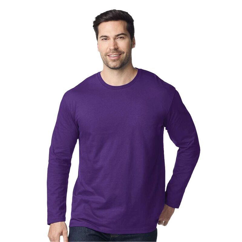 ギルダン メンズ トップス Tシャツ 長袖 Gildan Unisex Adult Softstyle Plain LongSleeved TShirt Fan Dark Purple パープル 10,124円
