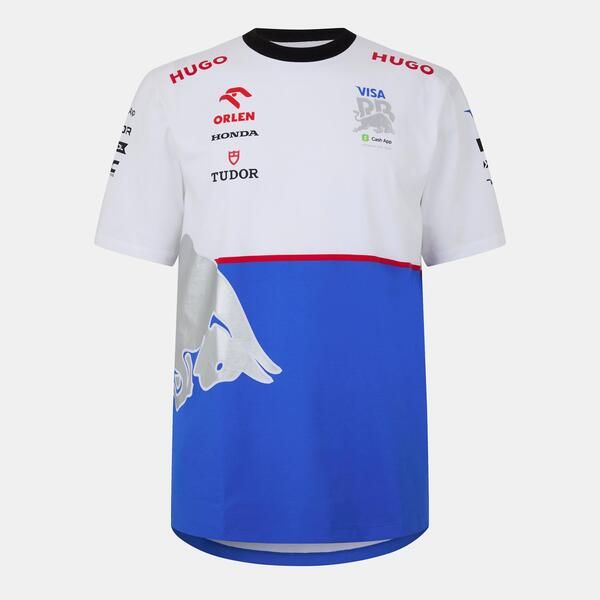フューゴ メンズ トップス Tシャツ Hugo X Racing Bulls 2024 TShirt White ホワイト
