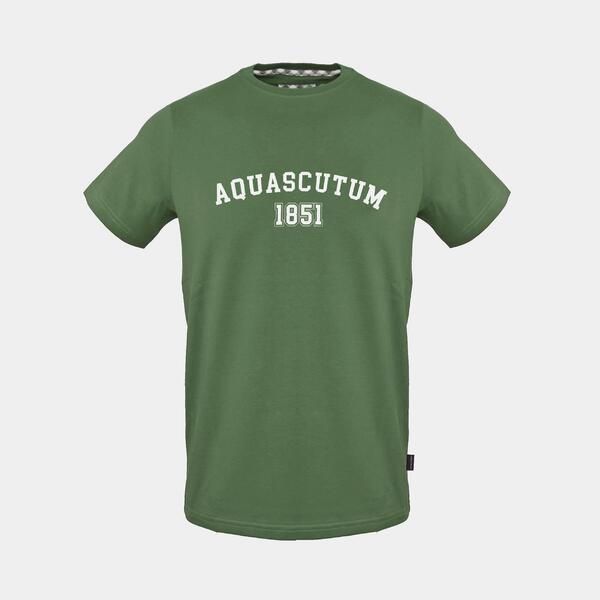 アクアスキュータム メンズ トップス Tシャツ Aquascutum T Sn99 Military Green グリーン