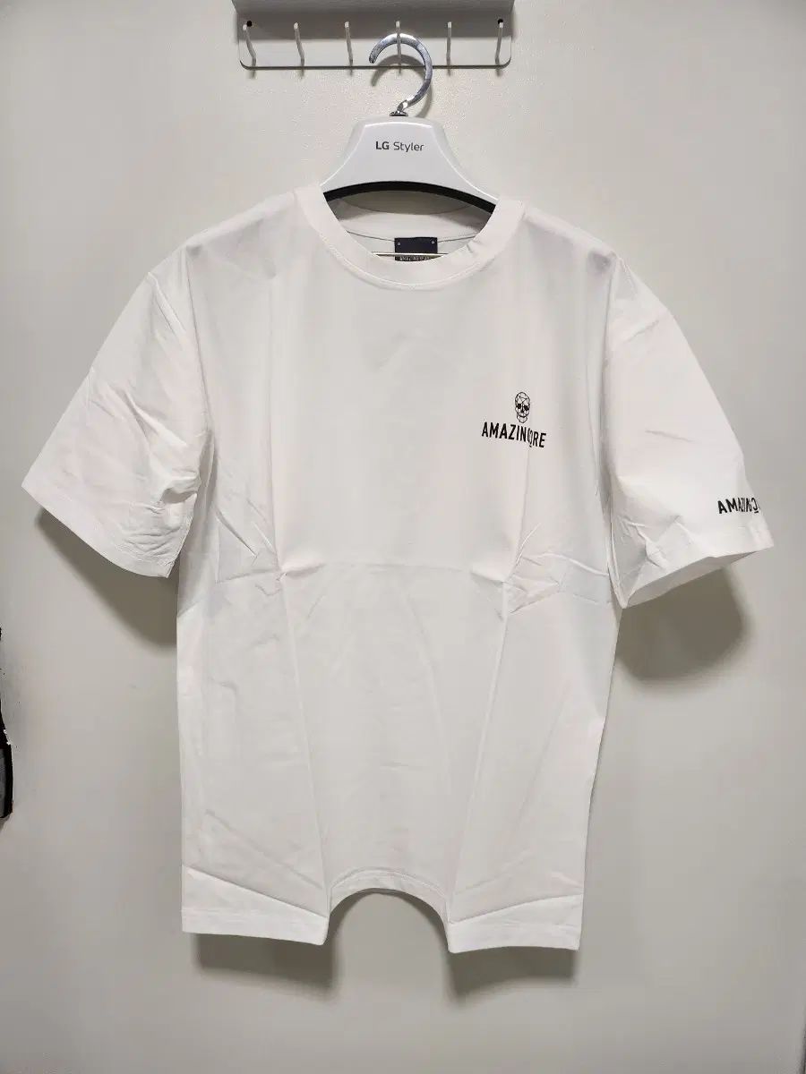 アメージングクリー ラウンド半袖 Tシャツ 白 (新品) 100