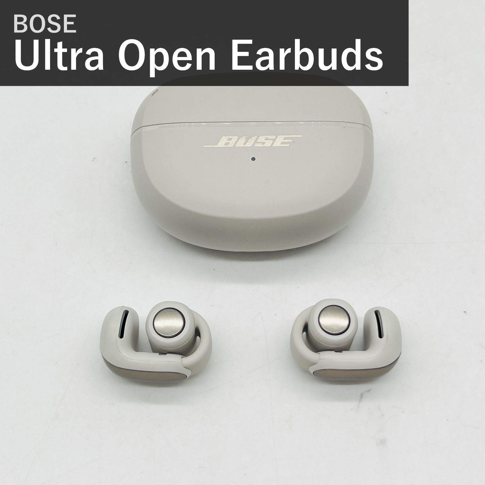 BOSE ボーズ Ultra Open Earbuds 881046-0020 ホワイトスモーク 空間オーディオ オープンイヤー 完全ワイヤレスイヤホン Bluetooth マイク付 最大7.5時間再生 IPX4防滴 イマーシブオーディオ 国内正規品
