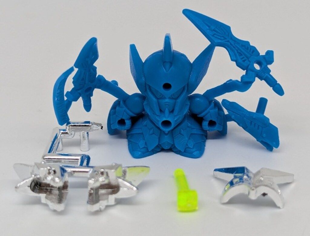 バンダイ 黒い鎧闘神 バーサル騎士ウイングガンダム 青色