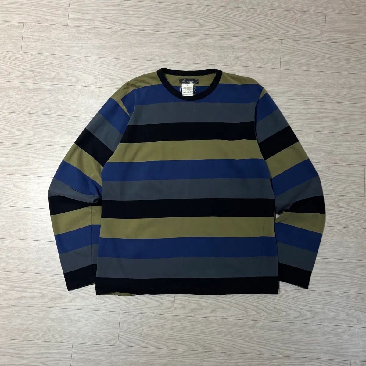 Agnes B アネベ オム ストライプ ボーダー柄 長袖Tシャツ ボーダーTシャツ