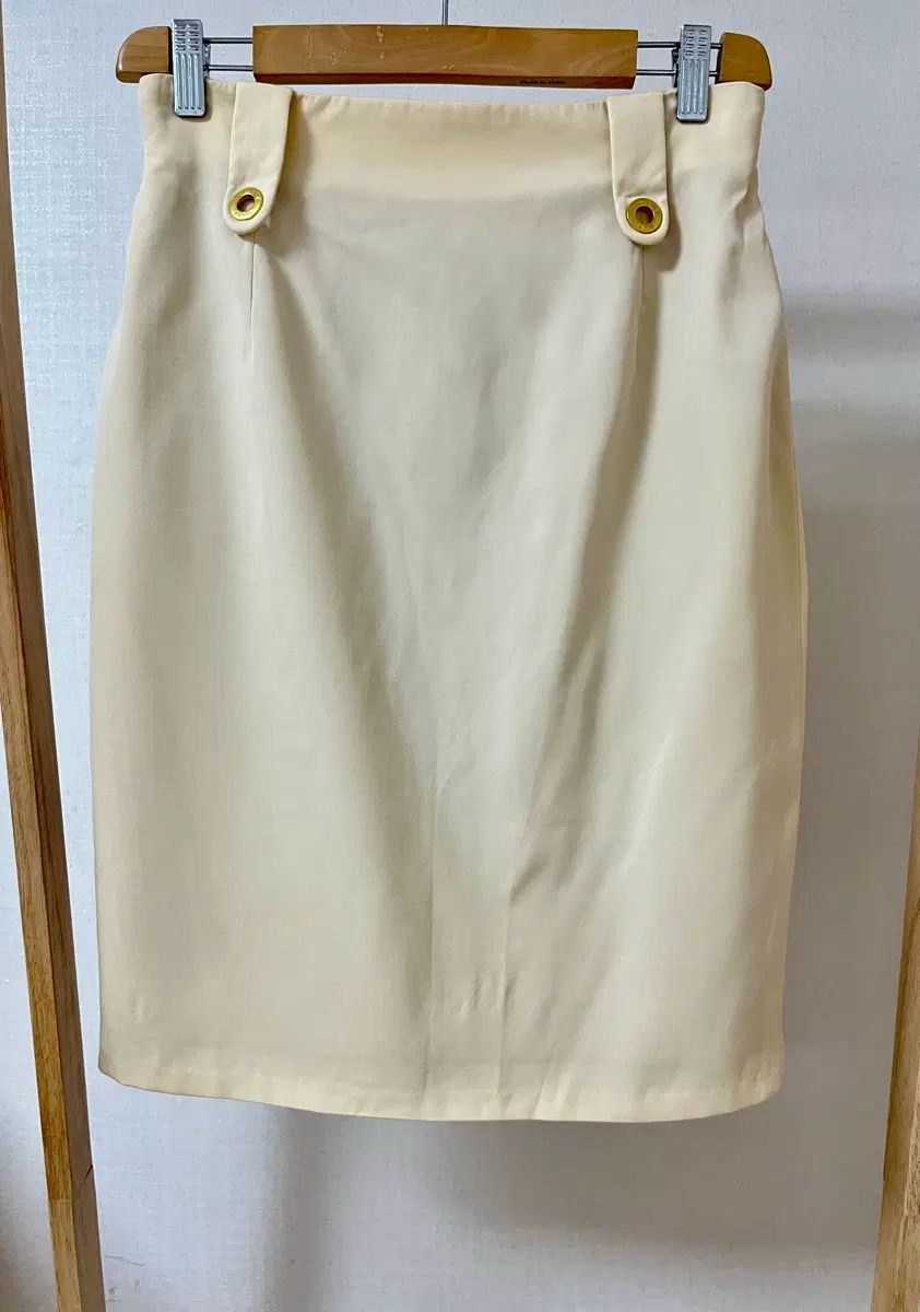 Celine セリーヌ ベージュ ウール スカート 40 正規品