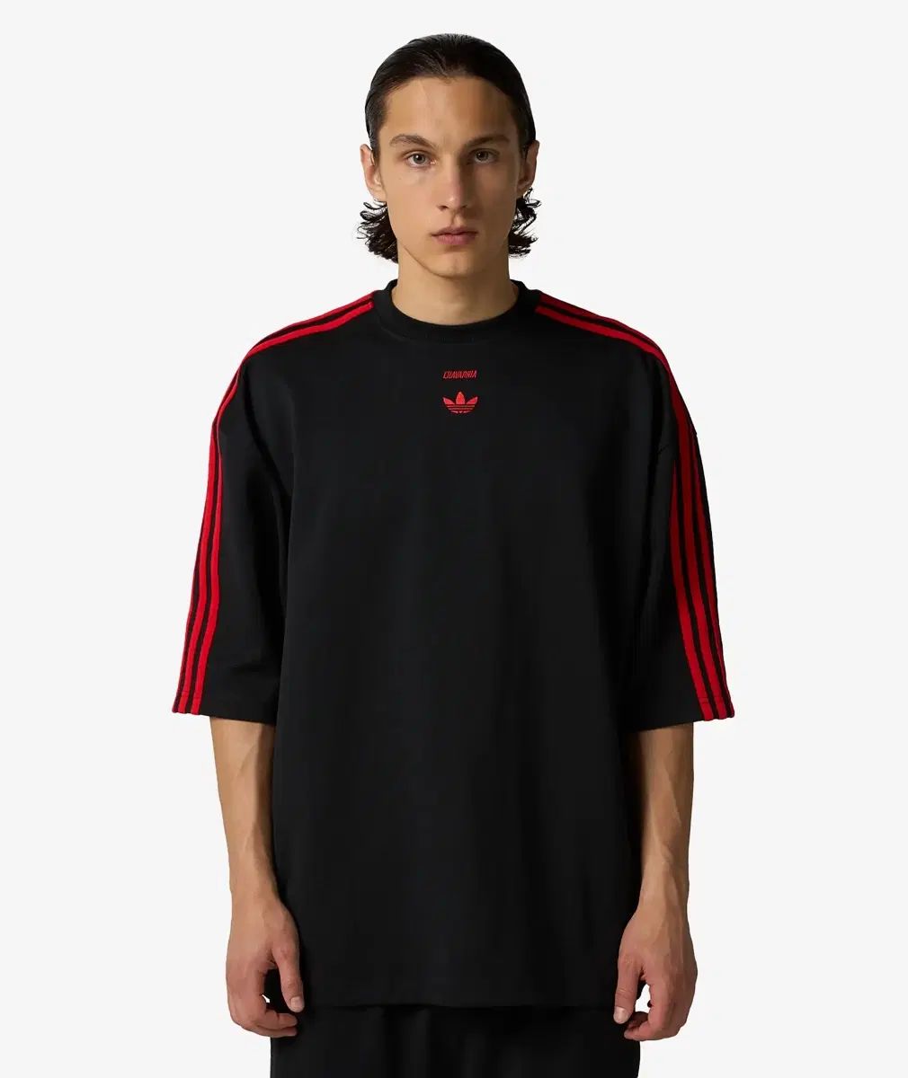 (新品) アディダスxウィリーチャバリア Tシャツ ブラック US-XL