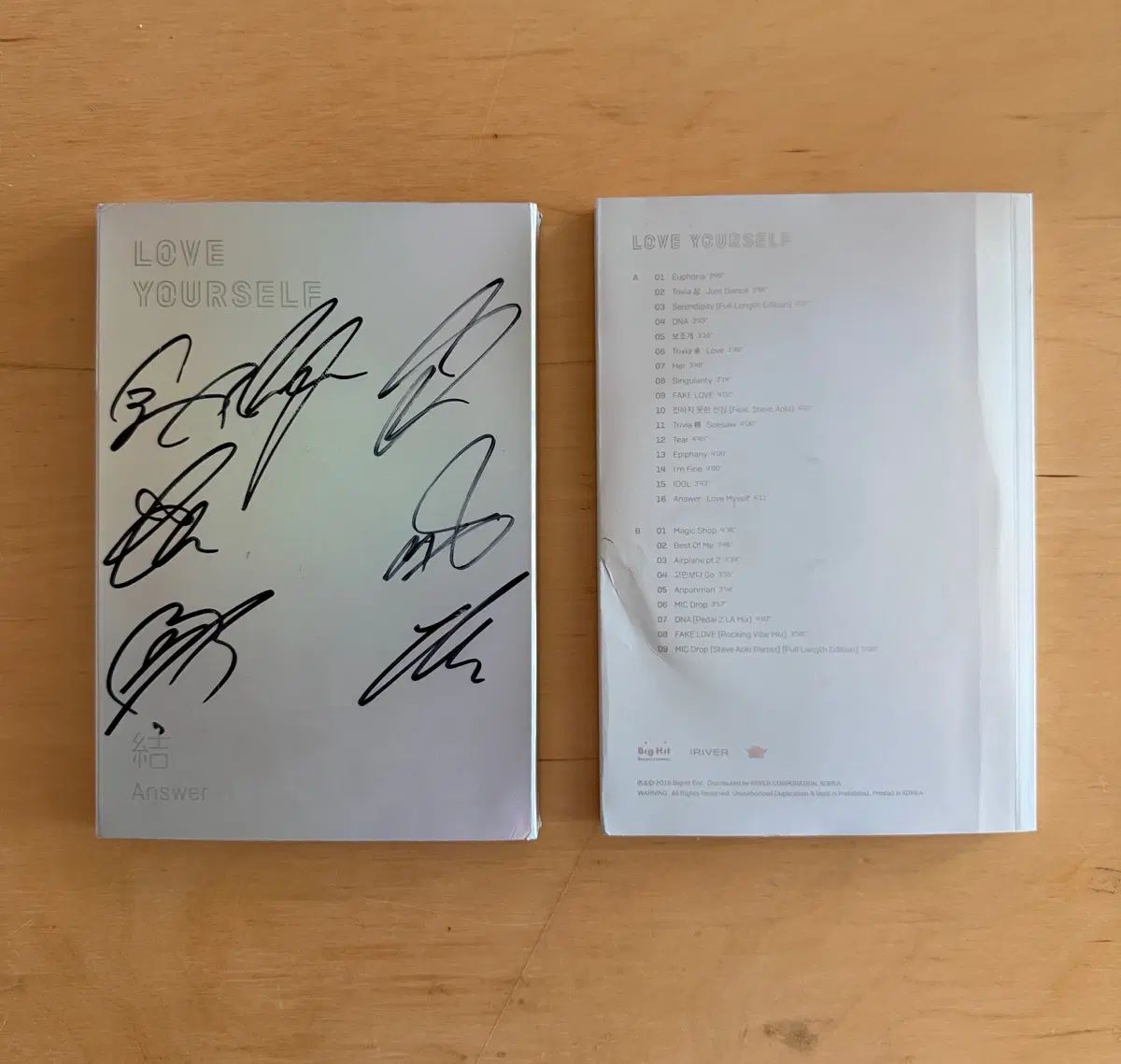 迅速な発送 BTS LOVE YOURSELF Answer アルバム サイン入り サイン