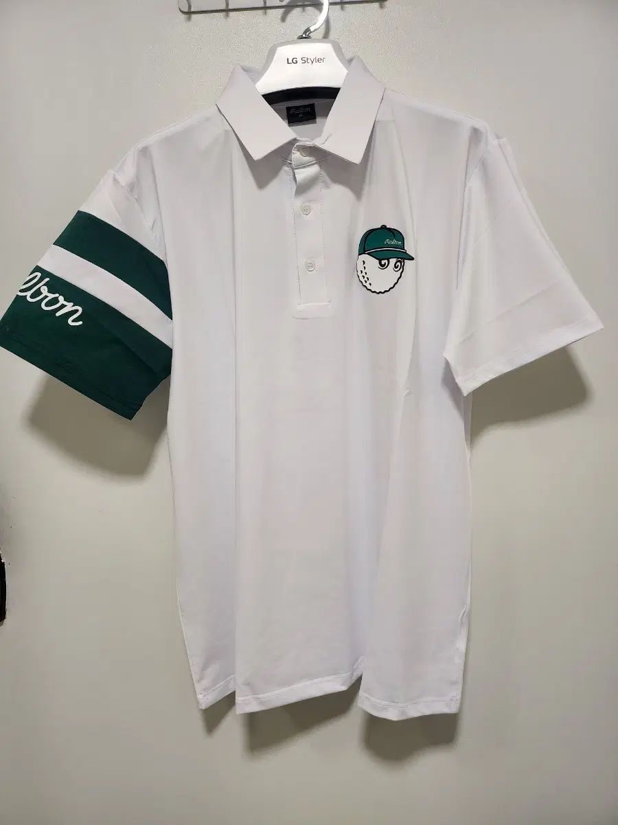 マルボンゴルフウェア 半袖 カラーTシャツ 白 (新品) 105