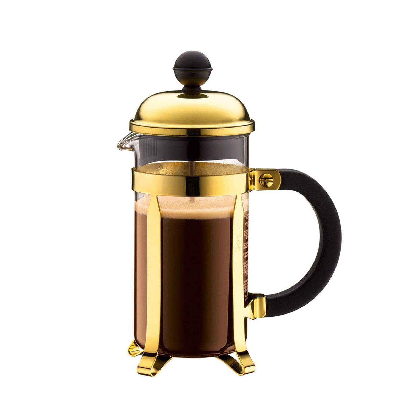 BODUM ボダム コーヒーメーカー コーヒープレス CHAMBORD シャンボール フレンチプレス コーヒーメーカー 350ml ゴールド ステンレスフィルター ガラスビーカー 浸漬式 コーヒー 【正規品】 1923-17ym b098d9c4