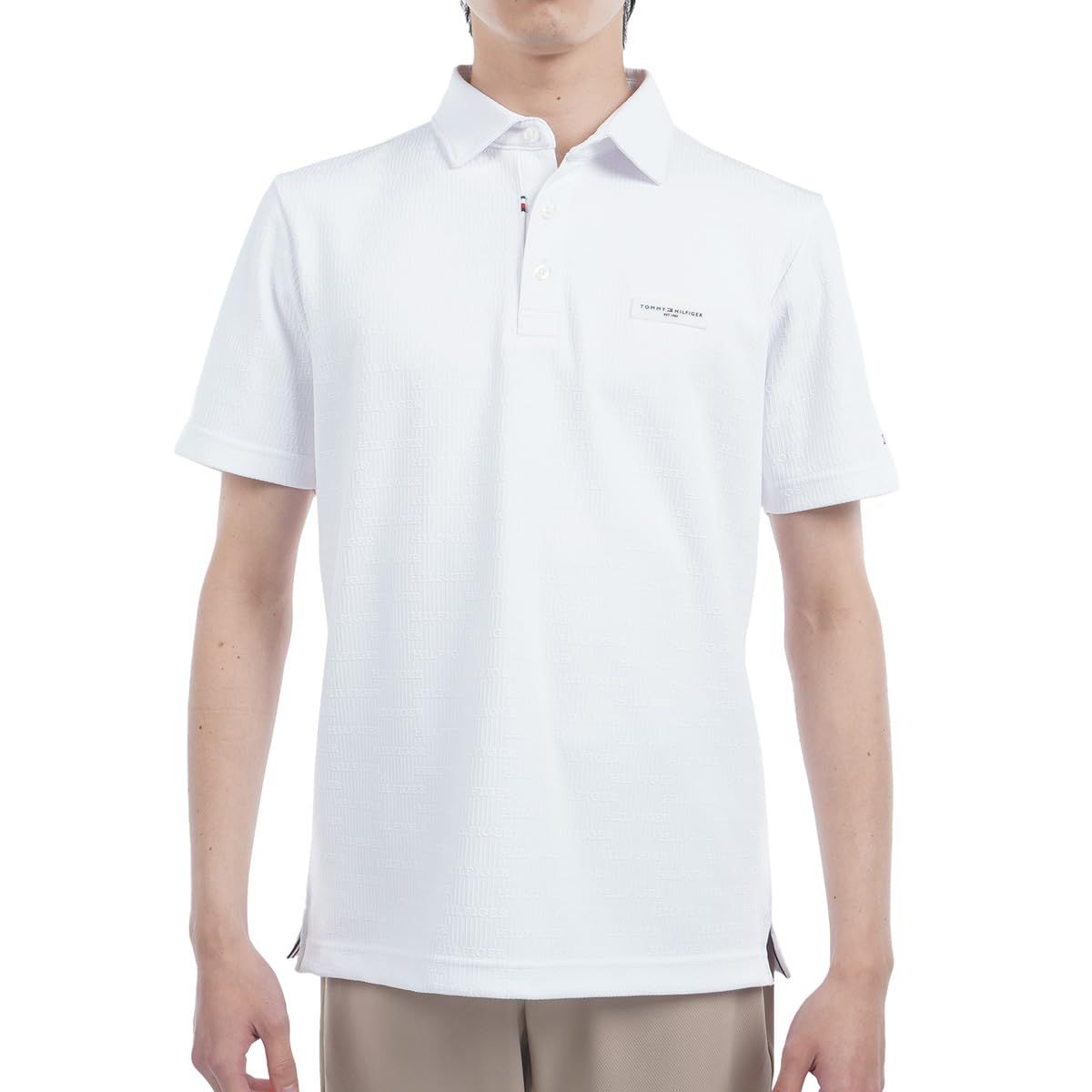 新品 TOMMY HILFIGER GOLF(トミーヒルフィガー ゴルフ) ロゴジャガード 半袖シャツ THMA530