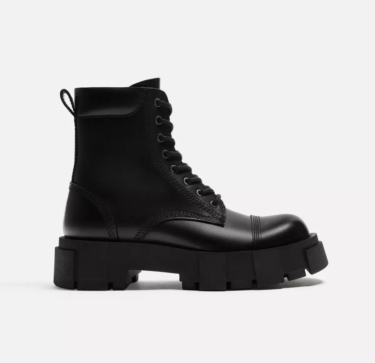ZARA ザラ トラックソール レースアップ ブーツ ウォーカーブーツ 41 (265)
