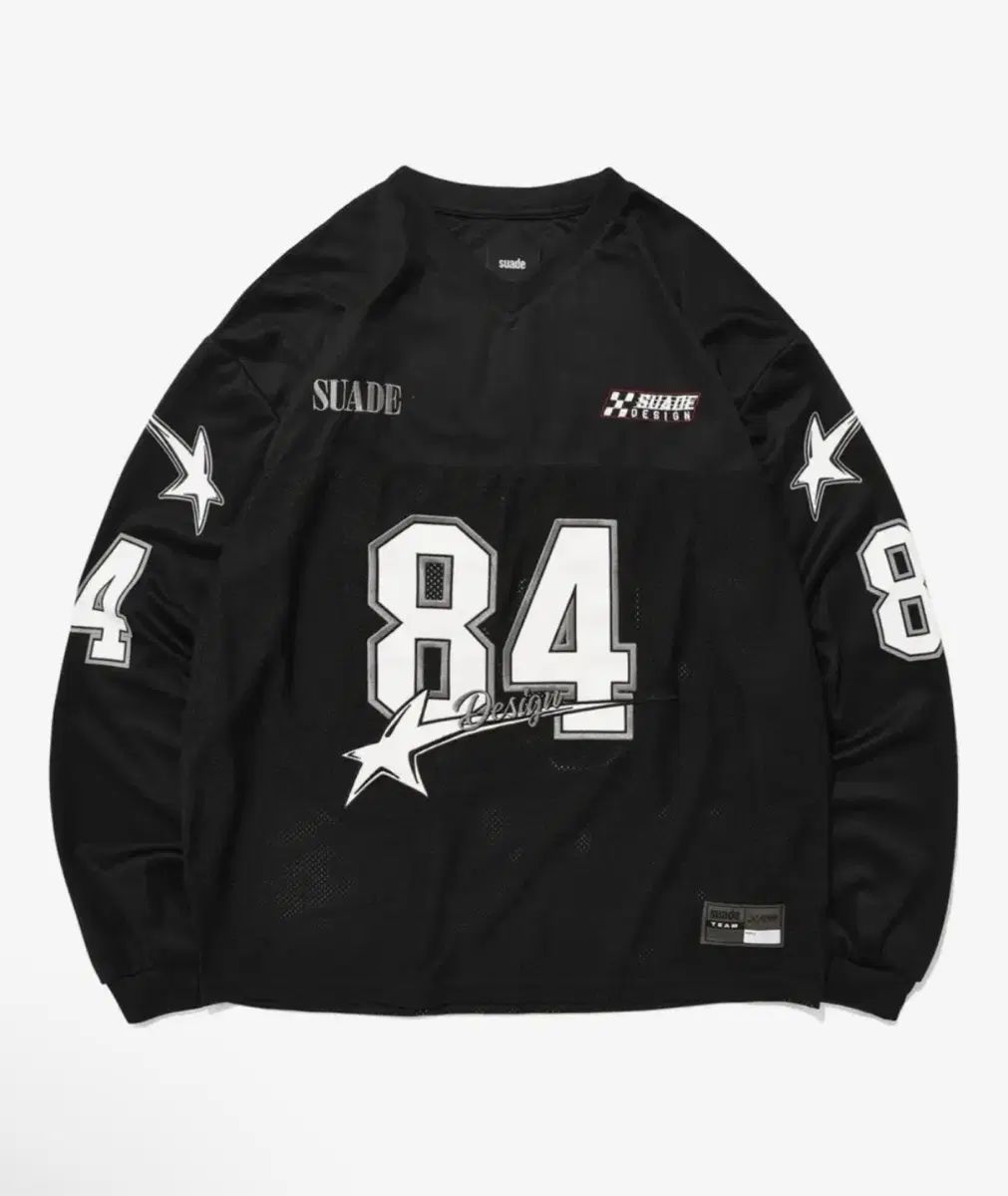 スウェード 84 レーシング 長袖 Tシャツ ブラック XL