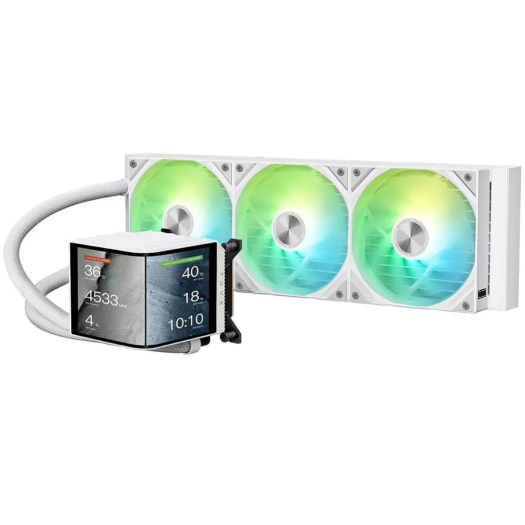 【新品】PCハード オールインワン簡易水冷CPUクーラー 120mm×3基 TRYX PANORAMA 360mm ARGB シリーズ (ホワイト) [L-P360A-AS3M-G1W] 30,420円