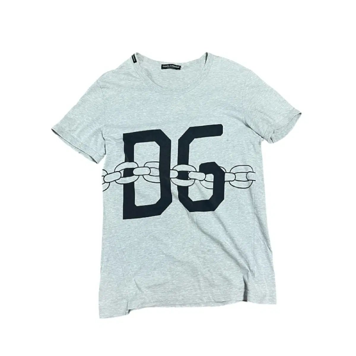 ドルチェ＆ガッバーナ DG チェーン プリンティング 半袖Tシャツ グレー