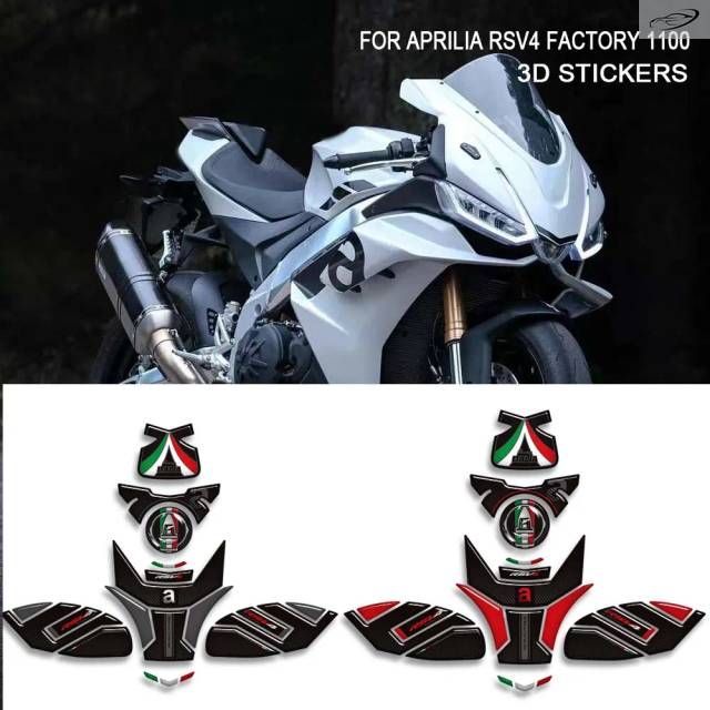 アプリリア RSV4 ファクトリー 1100 オートバイ タンクパッド キャップ タンクパッド グリップ ガソリン燃料キット ニーフェアリング フェンダー ステッカー デカール プロテクター 11,530円