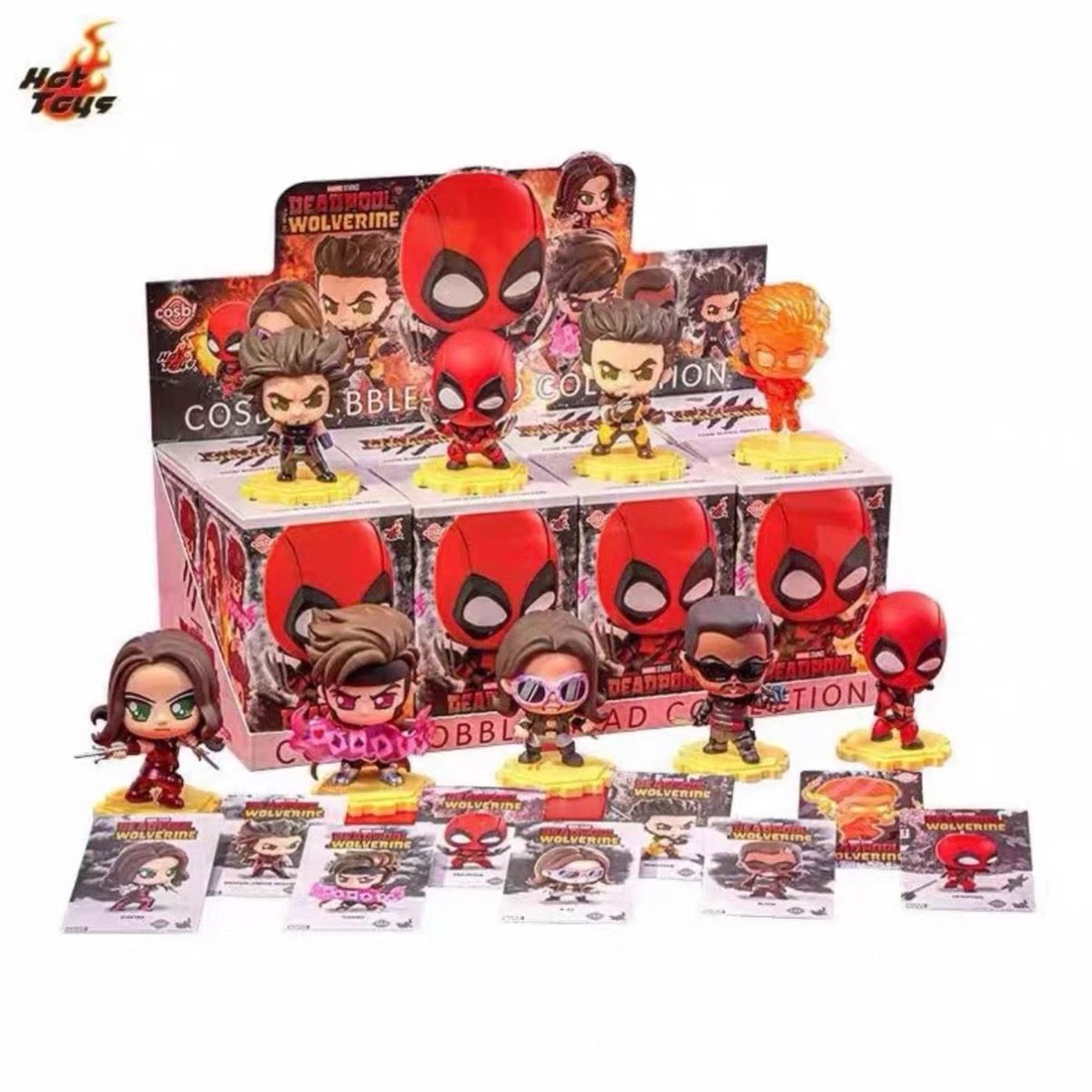 Hot Toys COSBI MARVEL DEADPOOL & WOLVERINE デッドプール＆ウルヴァリン コスビ ボブルヘッド ブラインドボックス 1BOX 8個入り