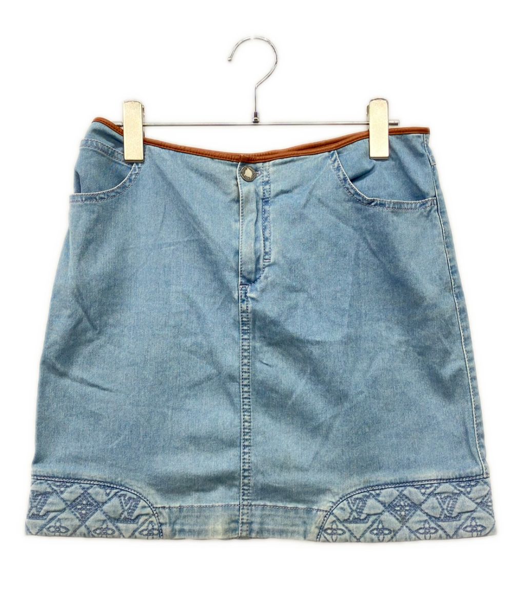 ルイ・ヴィトン デニム スカート WSSK01DBC レディース SIZE 38 (M) LOUIS VUITTON