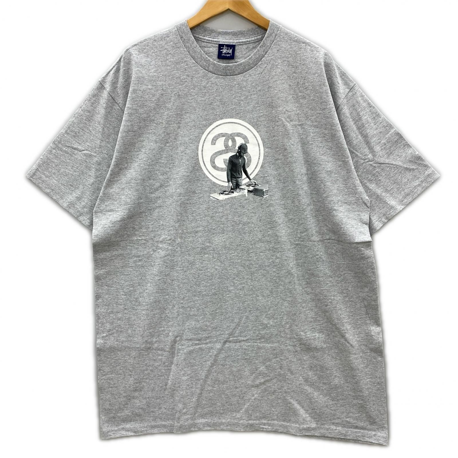 STUSSY ステューシー タグ付き 紺タグ GRANDMASTER半袖Ｔシャツ/グレー