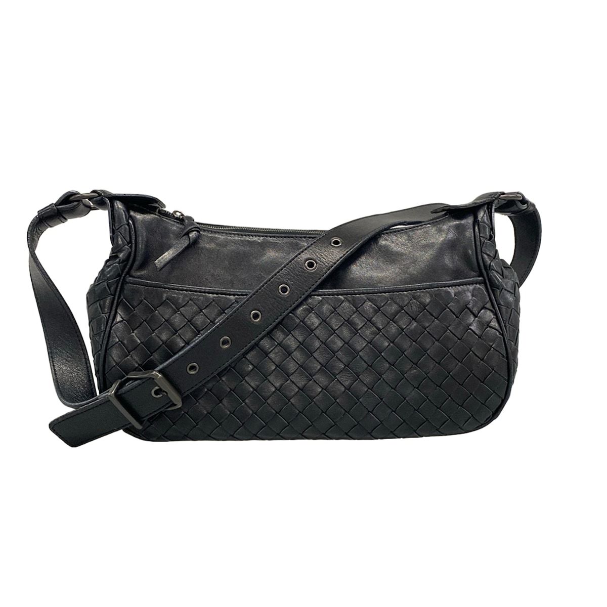 BOTTEGA VENETA(ボッテガヴェネタ) ショルダーバッグ イントレチャート 143276 黒 レザー 46,020円