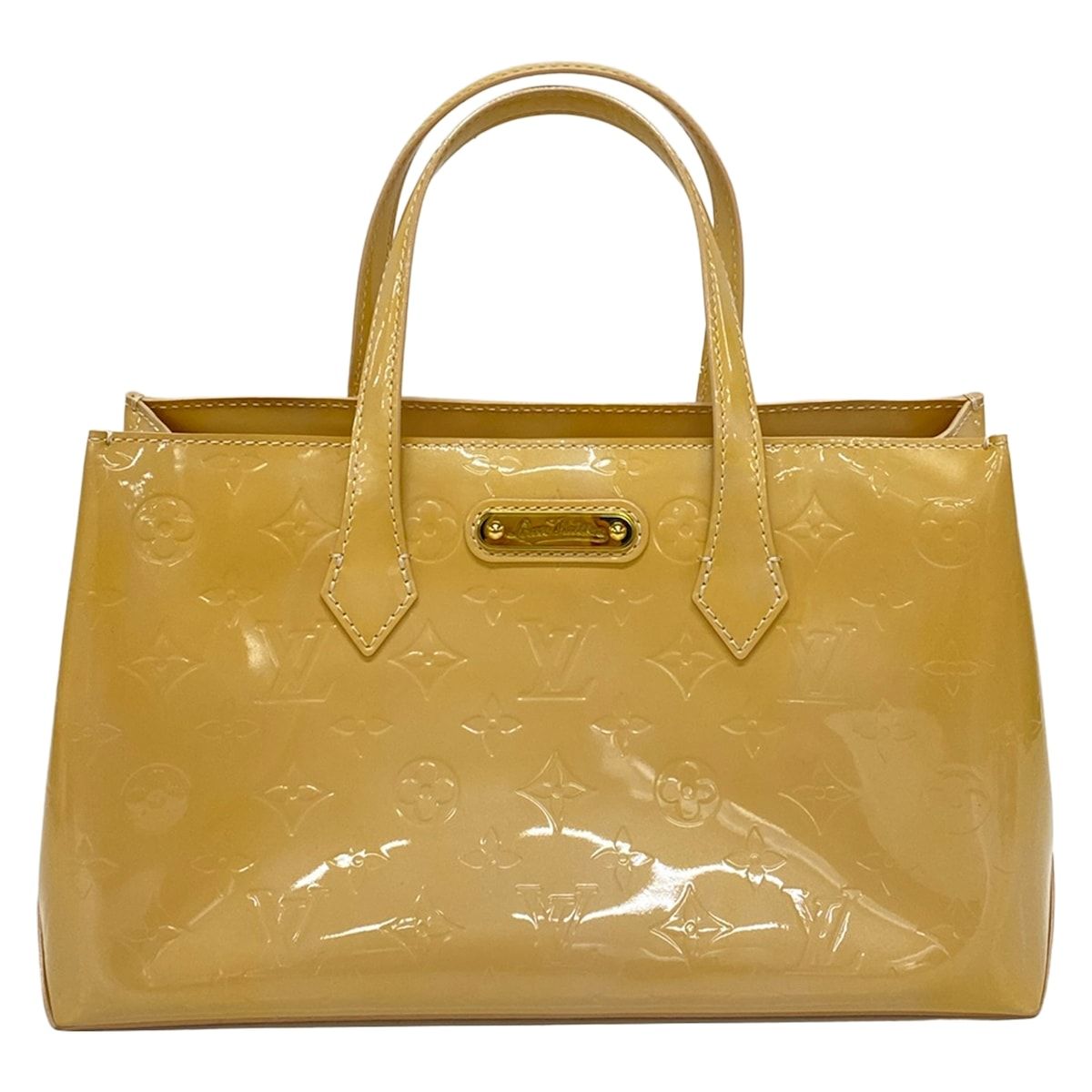 LOUIS VUITTON(ルイヴィトン) トートバッグ モノグラムヴェルニ ウィルシャーPM M91642 ローズフロランタン レザー