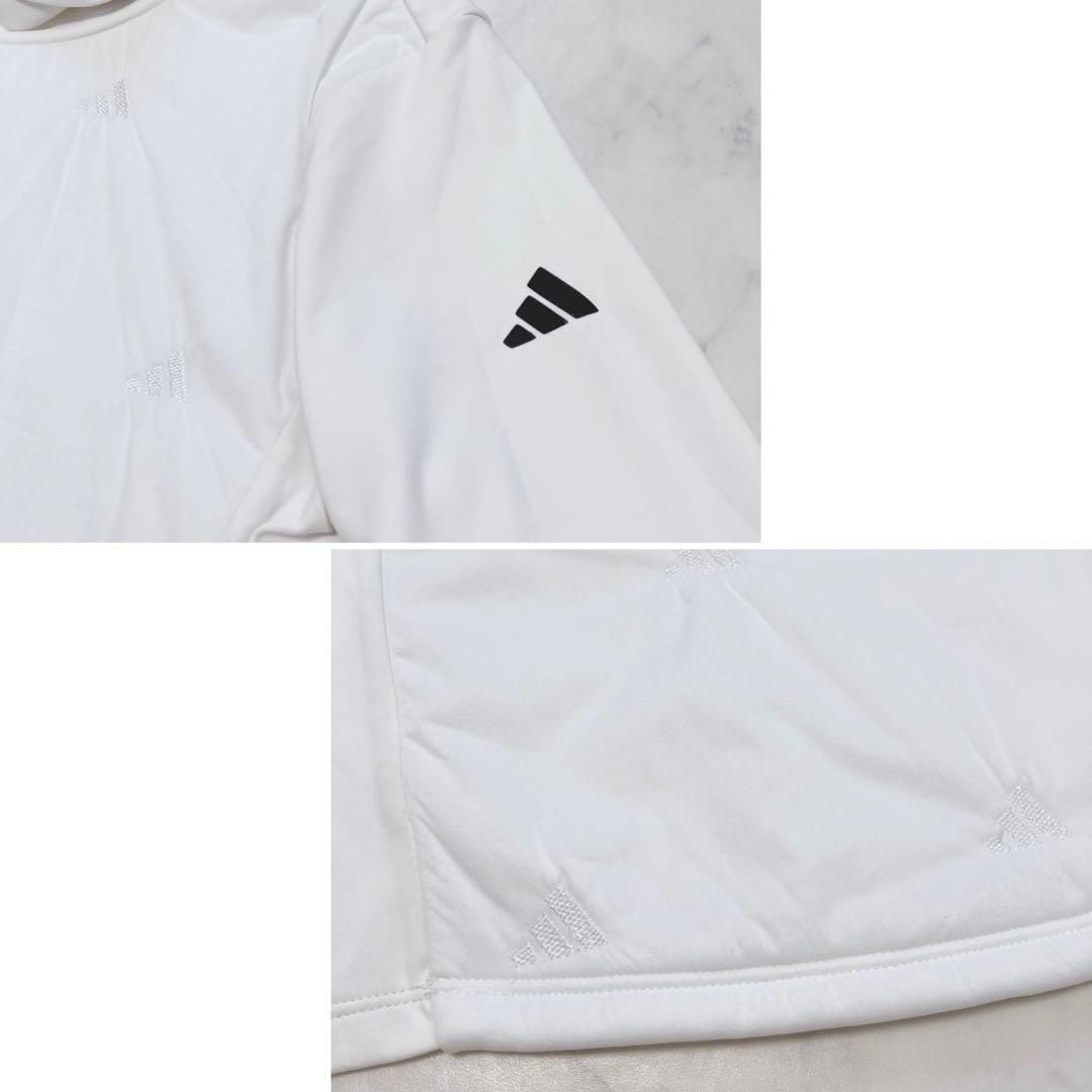 adidas 定価1.2万 キルトコンビネーション タートルネック 保温 M adidas 定価1.2万 キルトコンビネーション タートルネック 保温 M