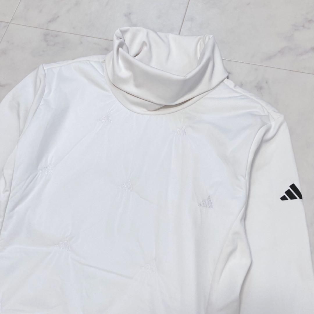 adidas 定価1.2万 キルトコンビネーション タートルネック 保温 M adidas 定価1.2万 キルトコンビネーション タートルネック 保温 M