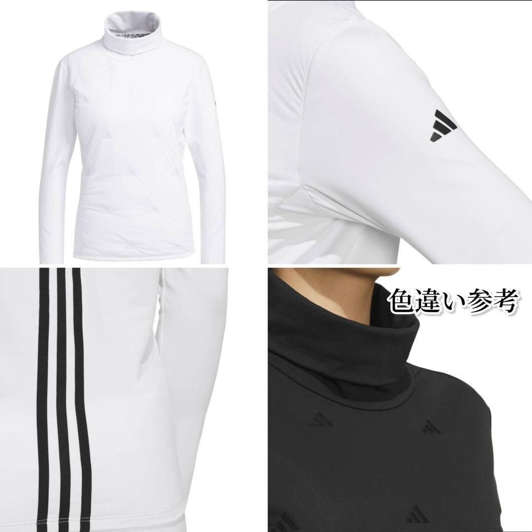 adidas 定価1.2万 キルトコンビネーション タートルネック 保温 M adidas 定価1.2万 キルトコンビネーション タートルネック 保温 M