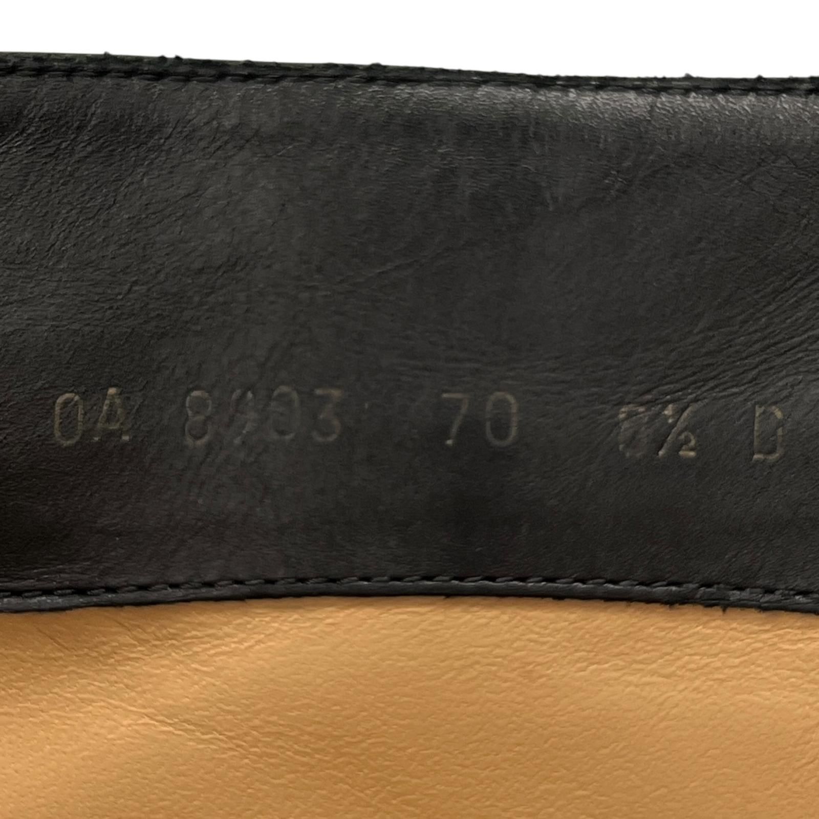 美品▲Salvatore Ferragamo サルヴァトーレフェラガモ RENE C ガンチーニ金具 レザー アンクルブーツ ブラック 8.5 伊製 レディース