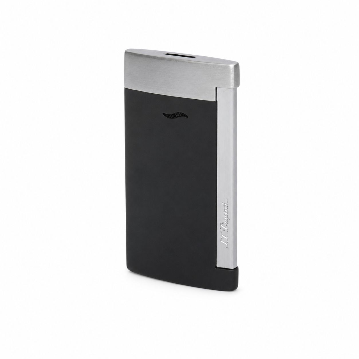【ギフト対応可】エス・テー・デュポン S.T.DUPONT ガスライター Slim 7 Matte Black and Silver Finish Lighter スリム7 マットブラック×シルバー 人気 ブランド おしゃれ 誕生日 記念 プレゼント 送料無料 26,455円