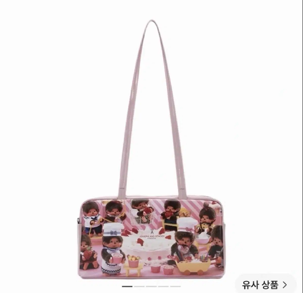 (新品)限定モデルJOSEPH AND STACEY(ジョセフアンドステイシー) x モンチッチ ボックスバッグ ショルダーバッグ ピンク 12,264円