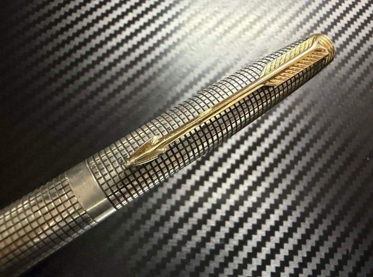 美品 パーカー parker 75 シズレ スターリングシルバー XF 極細字