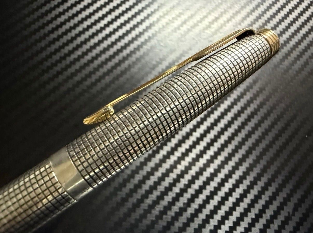 美品 パーカー parker 75 シズレ スターリングシルバー XF 極細字