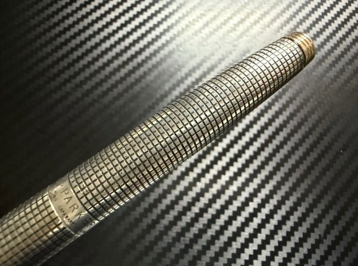 美品 パーカー parker 75 シズレ スターリングシルバー XF 極細字