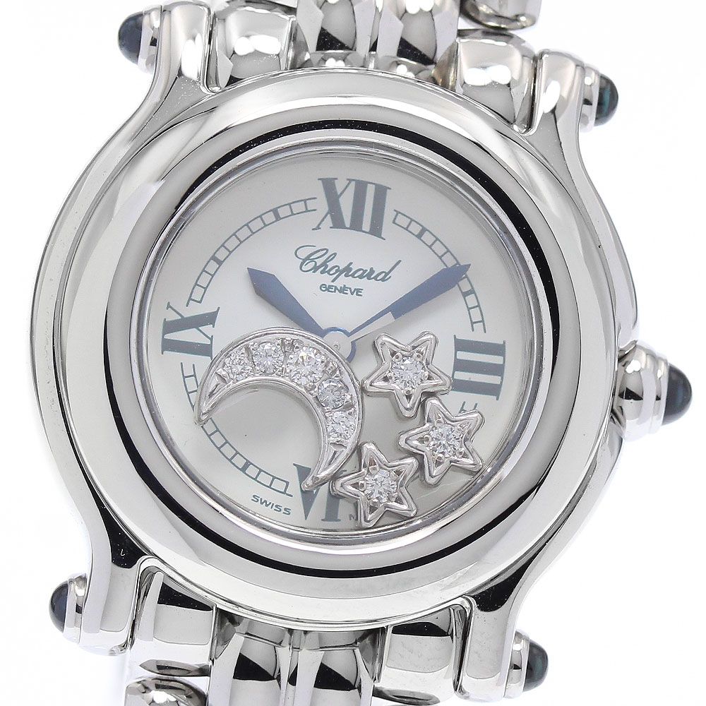 ショパール Chopard 27/8250-23 ハッピースポーツ ムーン スター ダイヤモンド クォーツ レディース 美品 _970712 134,800円