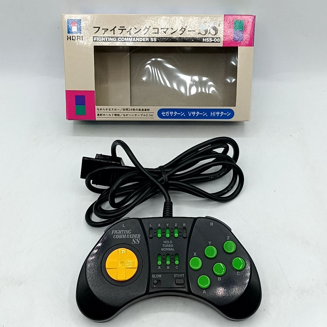 [Used Operating Item] HORI Fighting Commander SS HSS-08 for Sega Saturn Rapid Fire Controller with Outer Box