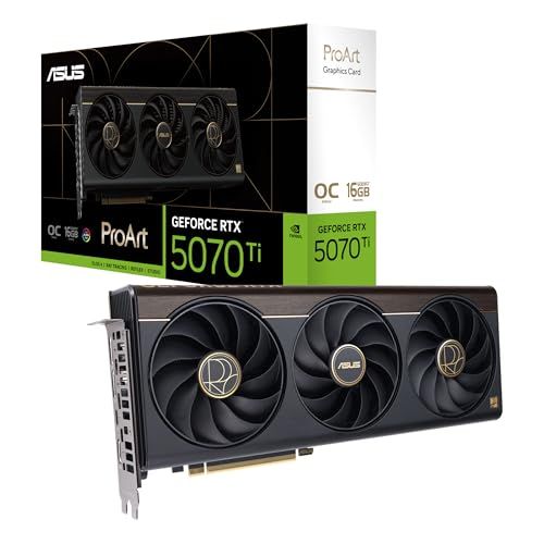 ☆新品☆ASUS ProArt GeForce RTX? 5070 Ti OC エディション 16GB GDDR7 ビデオカード コンパクトな 2.5 スロット設計、強力な冷却/PROART-RTX5070TI-O16G 国内正規代理店品