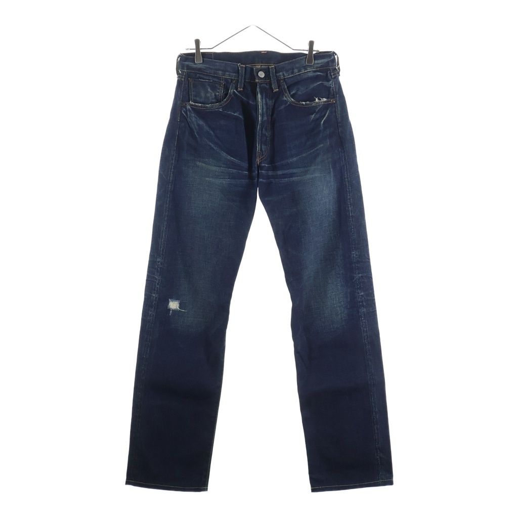 Levi's (リーバイス) 501XX REGULAR STRAIGHT BIGE 1955年復刻モデル 日本製 レギュラーストレート ビッグE 赤耳 シングルステッチ デニムパンツ ジーンズ インディゴ 55501