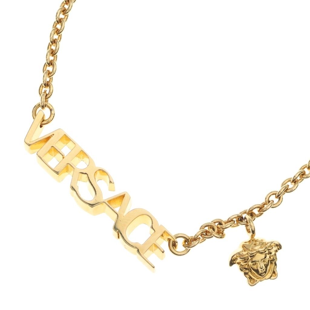 VERSACE (ヴェルサーチ) ロゴモチーフネックレス メデューサ ペンダント ゴールド ‐ 17,381円